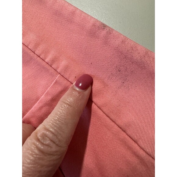 NEW Ann Taylor Loft The Riviera Short Shorts Women's 12 Orange Pink Coral Flaw - Picture 7 of 8